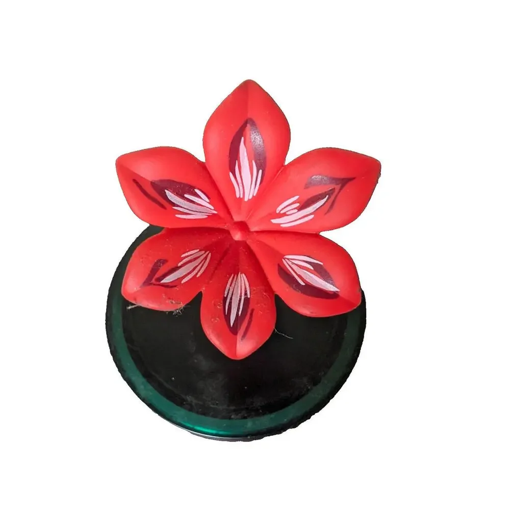 NEW Starbucks Holiday 2022 Poinsettia 24oz Cold Cup Tumbler with Flower Straw - Picture 5 of 7